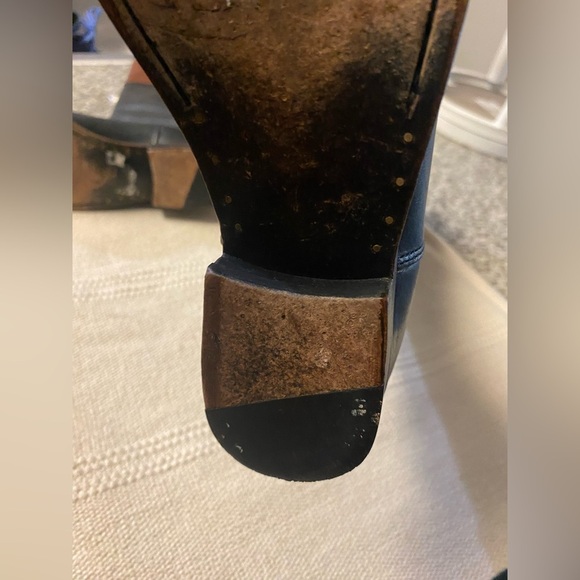 Frye "Melissa Logo" Tall Riding boots 2-Tone Size 5 - Picture 14 of 16